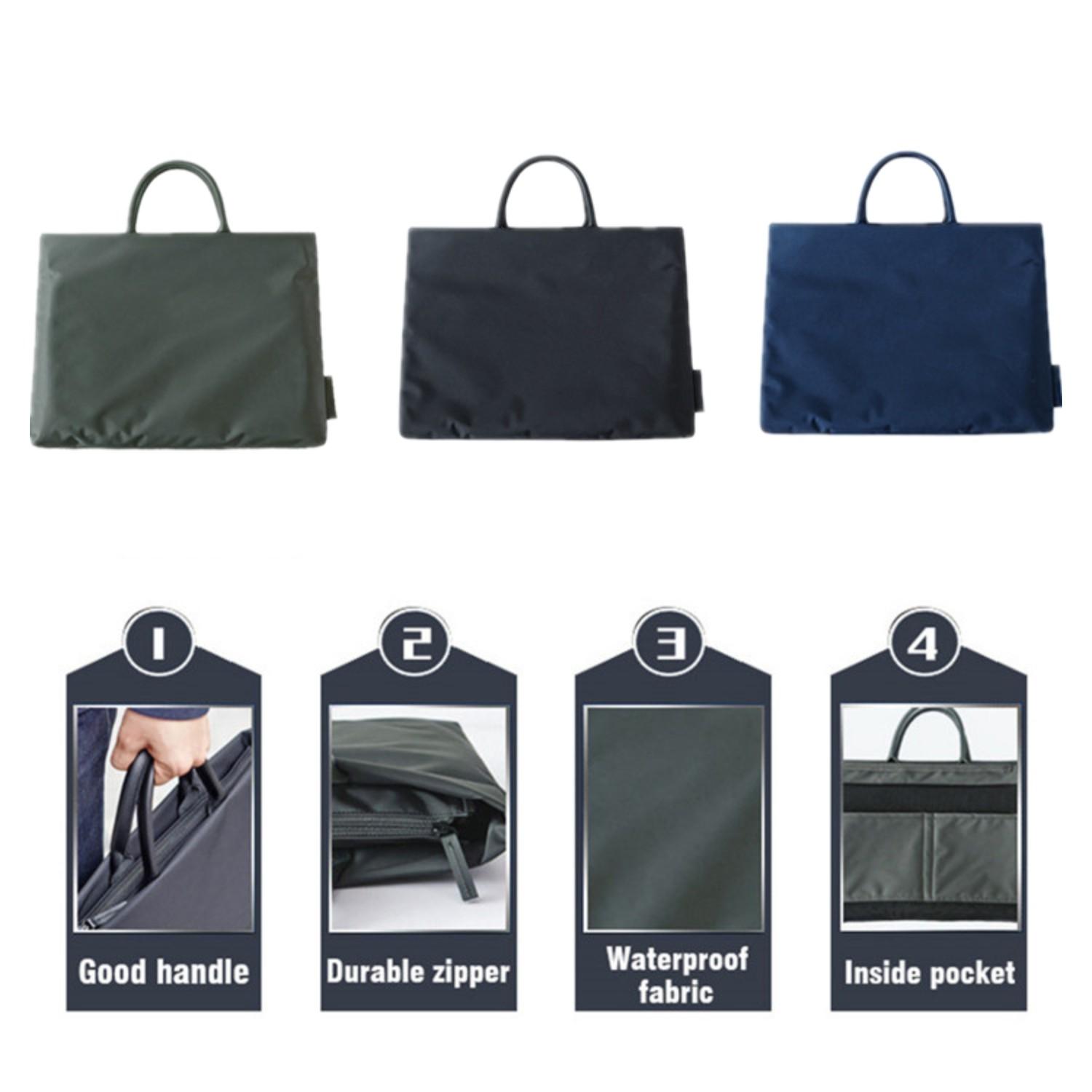 Nylon Chống Nước Laptop Túi Phụ Nữ Nam Tote Sắc Cặp Xách Đựng Laptop 13.3 "14" 15.6 "Inch Tế Bào điện Thoại Tài Liệu Kinh Doanh