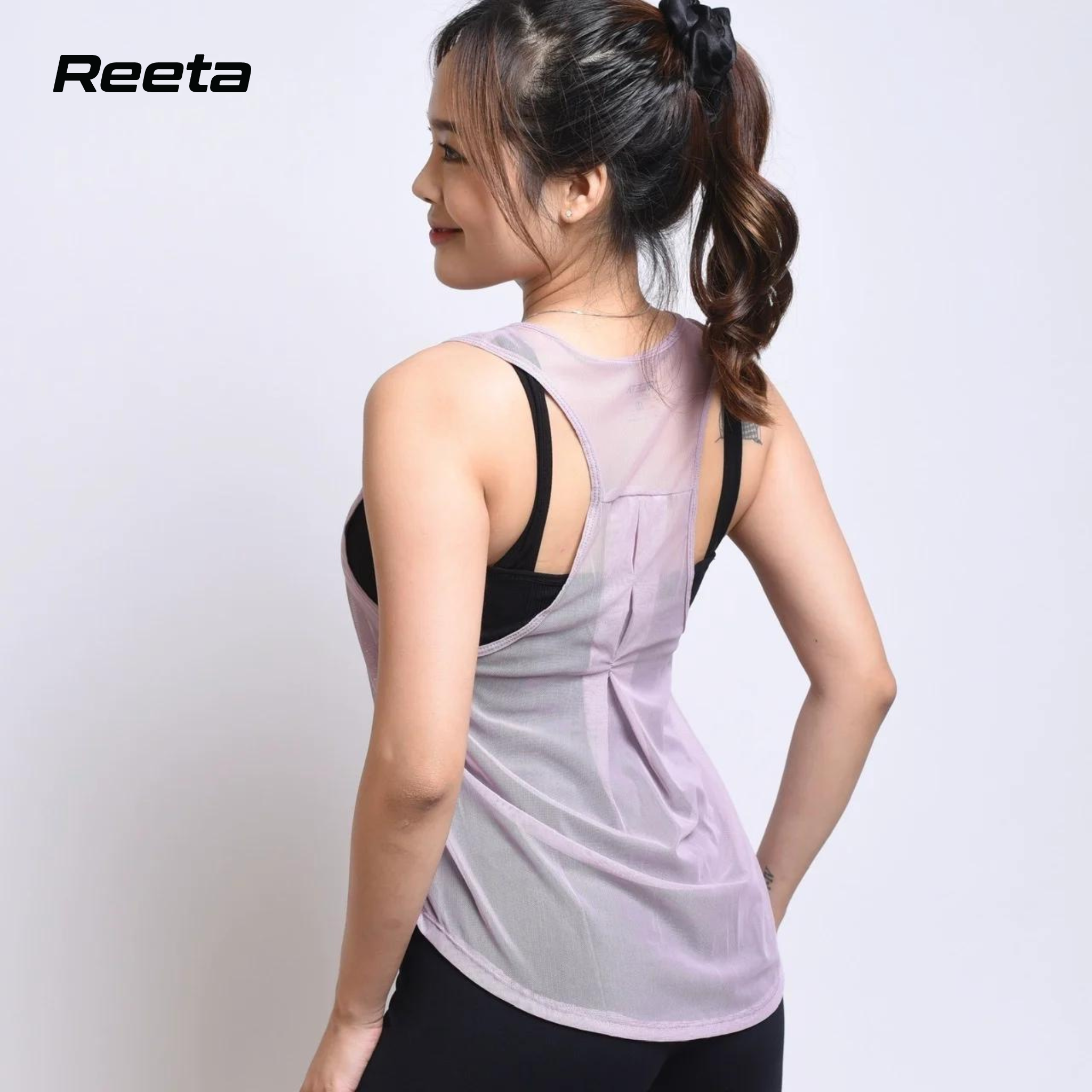 Áo Tanktop nữ REETA thoải mái tập Gym, Yoga với chất vải thun lưới đa dạng màu sắc - A1697