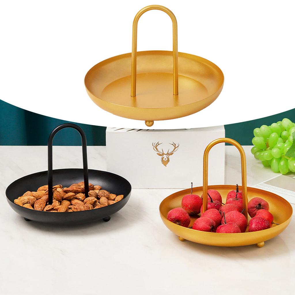 Round Jewelry Tray 5.5 Inch Meal Food Cake Storage Plate Decoration Gift