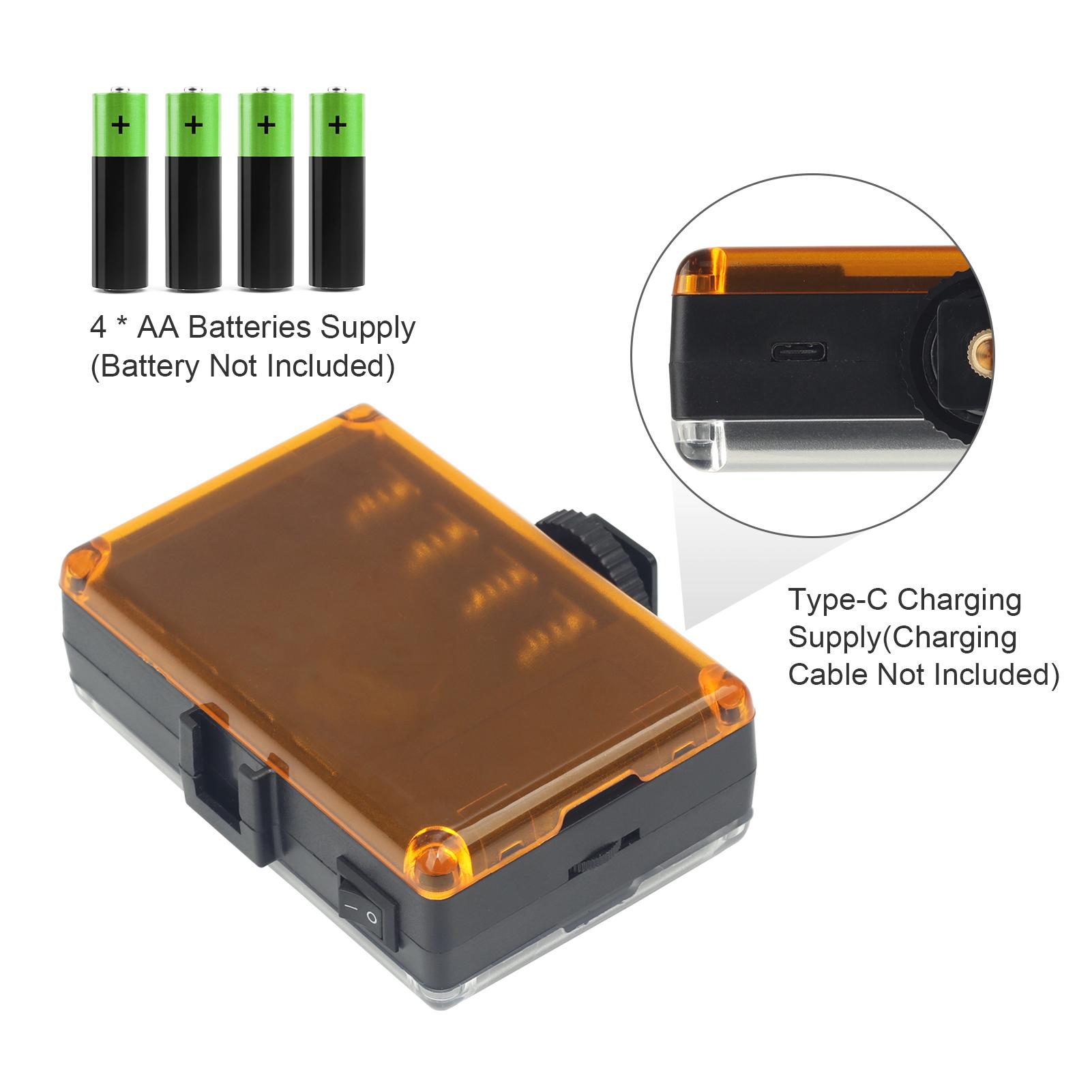 Đèn video LED mini trên máy ảnh Hai màu 3200K / 5600K 0-100% Có thể điều chỉnh độ sáng vô cấp 1800LM Ra97 + 104 Hạt đèn Giày lạnh