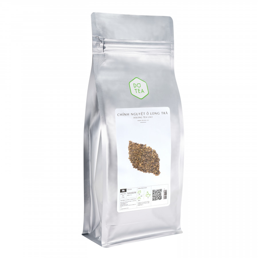 Chính Nguyệt Ô Long Trà L363 Dotea 500g/100g - Chát Nhẹ Ngọt Hậu Sắc Nước Vàng Trong