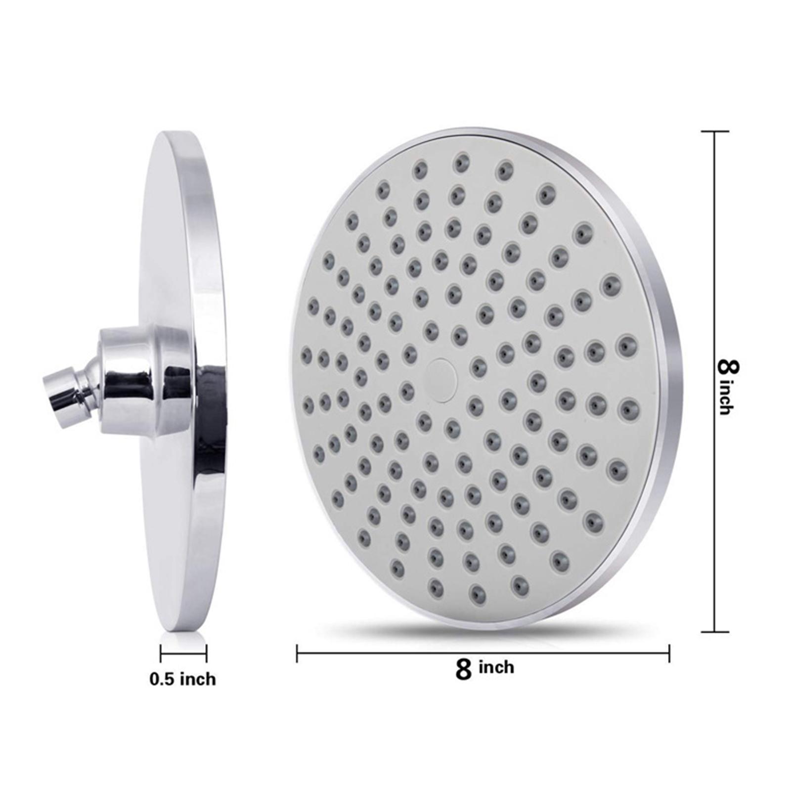 Rain Showerhead and Handheld Showerhead Hose Bracket 3-Way Splitter Polished Chrome High Pressure Shower Head Combo