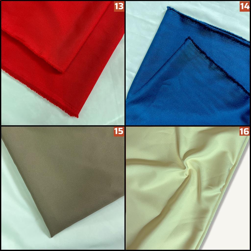 Vải Cotton lạnh may đầm váy, quần tây ống suông và vest blazer, mềm mịn ít giãn vải trơn nhiều màu khổ 1m50 Phượng Thúy