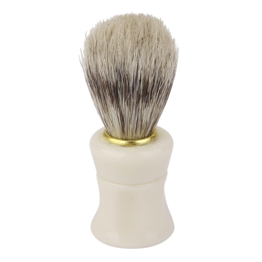 Plastic Handle Hair Shave Brush Bristle Shaving Tool