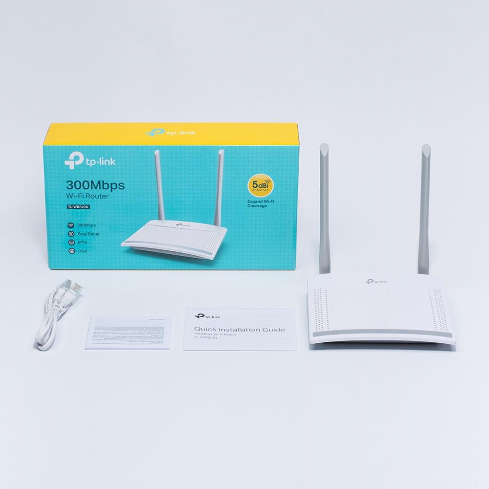 Bộ Phát Sóng Wifi 300Mbps 2 Ăng-Ten TPLink 820N- Hàng Chính Hãng