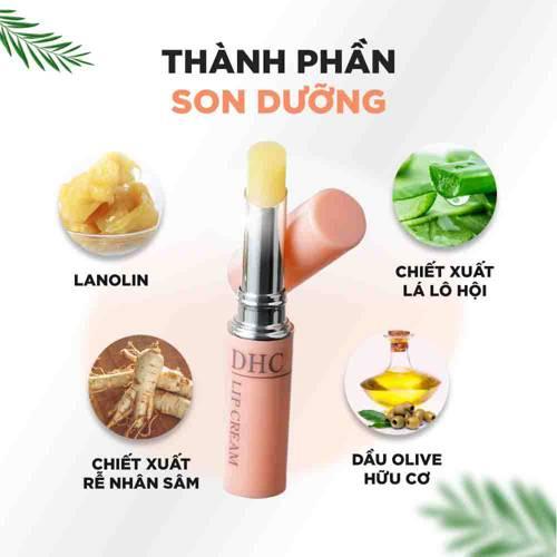 Son Dưỡng DHC Lip Cream, Dưỡng Ẩm, Làm Mềm Môi, Ngừa Thâm Môi, Ngăn Lão Hóa