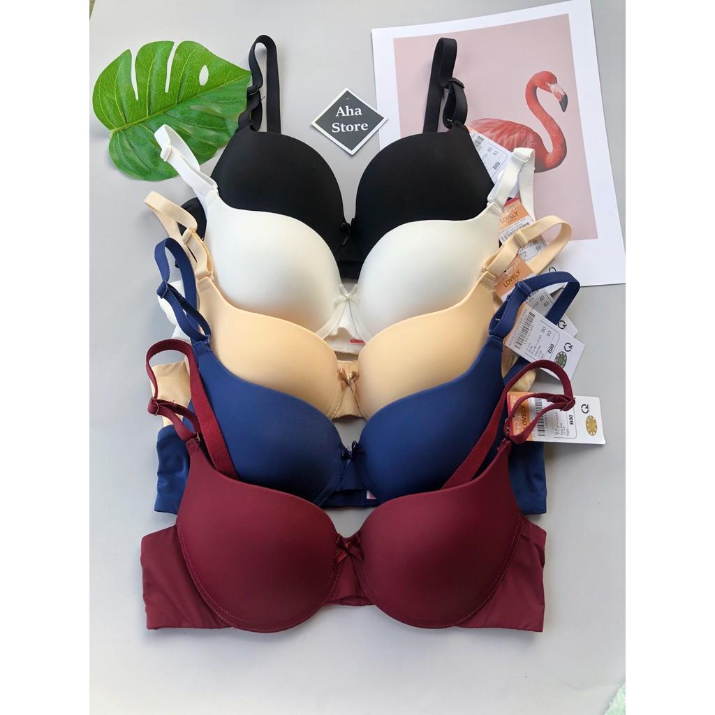 Áo ngực LOVELY MÚT VỪA TRƠN DÂY TRƠN 176T chất thun lạnh siêu mềm mát