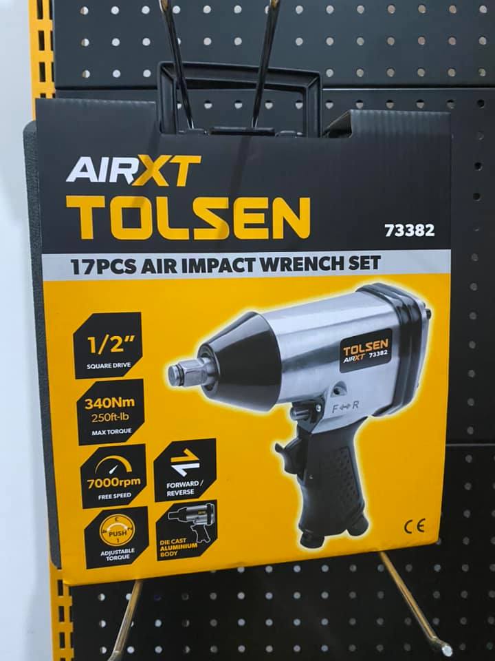 Bộ 17 món máy vặn bu lông Tolsen 73382 - Hàng chính hãng