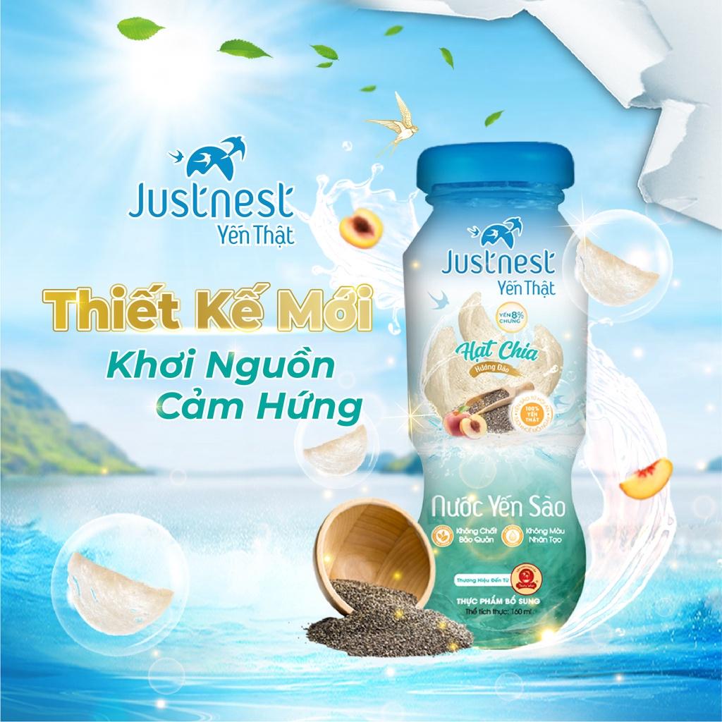 Lốc 6 chai Nước Yến Thật Justnest 8% (6 chai x 160ml)