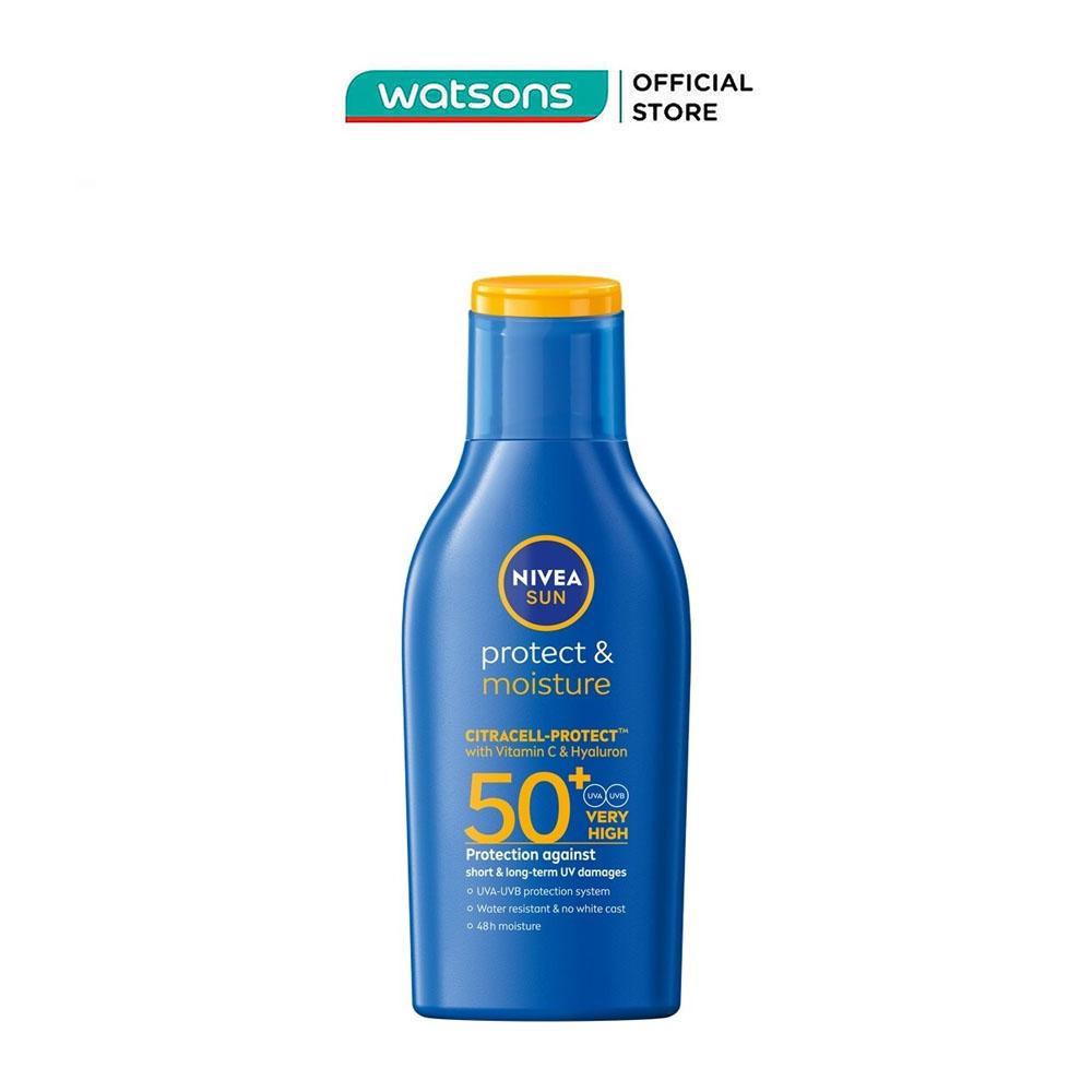 Sữa Chống Nắng Toàn Thân Nivea Sun Protect&amp;Moisture SPF50+ UVA/UVB Body Lotion 75ml