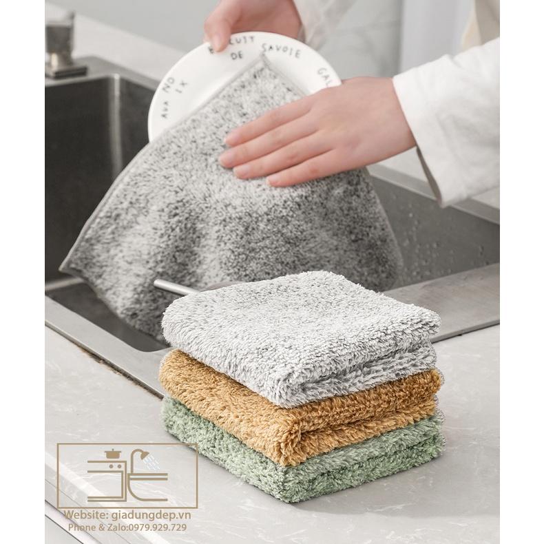 Khăn lau đa năng bếp, bát đĩa, cốc chén thấm nước - LOẠI ĐẶC BIỆT - BỀN - ĐẸP - RẺ NHẤT