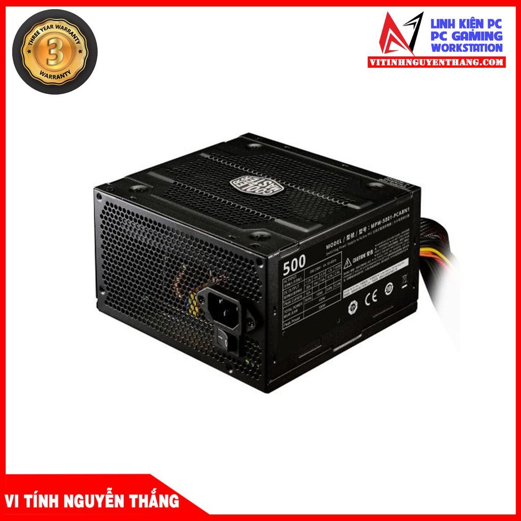 NGUỒN MÁY TÍNH COOLER MASTER ELITE V3 230V PC500 500W (MÀU ĐEN) - Hàng Chính Hãng