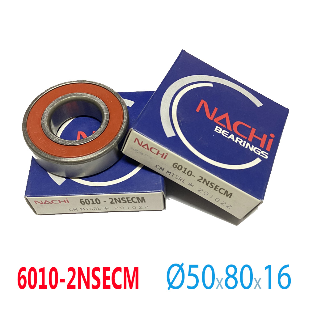 Vòng bi Nachi 6010-2NSECM, 6010CM , 6010ZZ ,Bạc đạn 6010 Bearing NACHI 50x80x16mm-Vòng bi phụ tùng oto xe máy, vòng bi công nghiệp