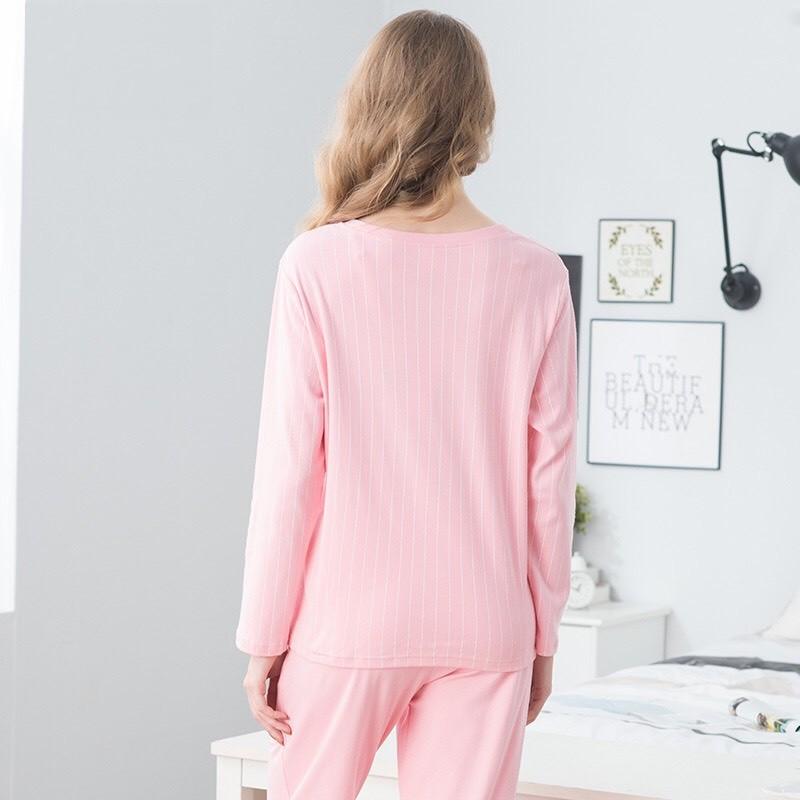 Bộ dài cotton thỏ xanh