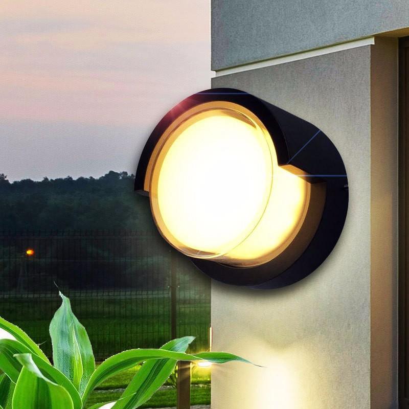 Đèn gắn tường ngoài trời hiện đại hộp tròn VNT-605A-20
