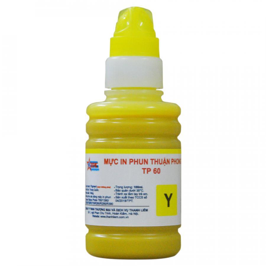Bộ 4 Màu Mực in phun Thuận Phong PIGMENT TP60 dùng cho máy in phun Epson - Hàng Chính Hãng