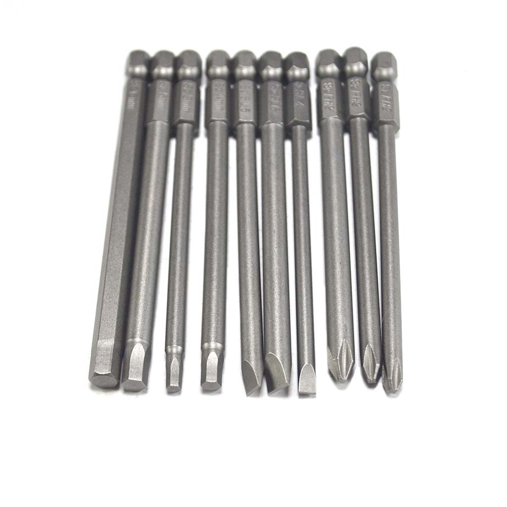 Bộ 10 đầu vặn vít lắp máy khoan