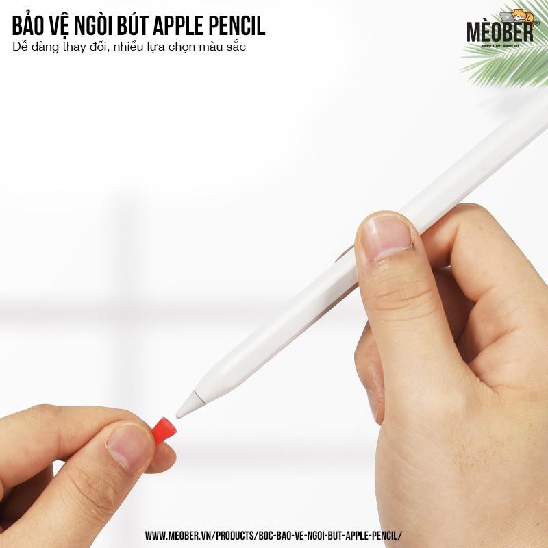 Bọc bảo vệ cho ngòi bút Apple Pencil thế hệ 1 và 2, chống mòn, chống trượt, silicon cao cấp