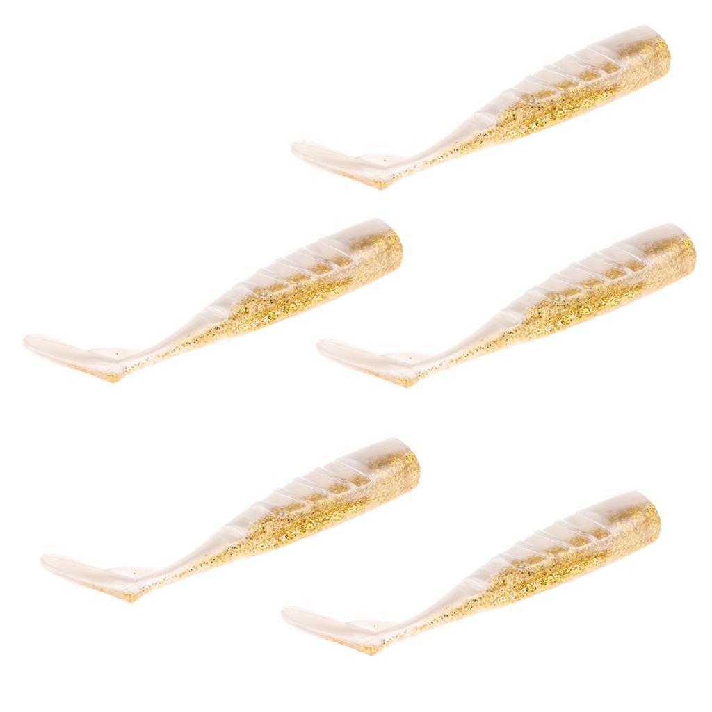5 Pieces Floating Fishing Lures Bait Rainbow Fish Lures Fishing Bait Fishing Tools Swim Baits