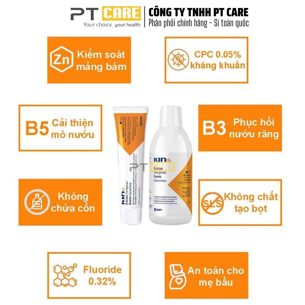 Nước súc miệng Kin B5 500ml Làm Sạch Mảng Bám, Phục Hồi Nướu Răng Dùng Hàng Ngày, Thơm Miệng