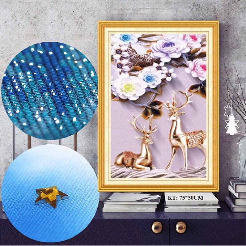 Tranh đính đá Tài Lộc VS493  chưa đính