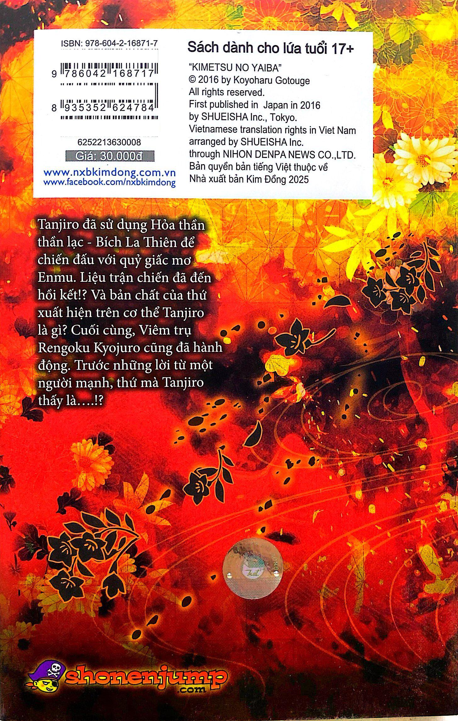 Sách - Thanh Gươm Diệt Quỷ - Kimetsu No Yaiba - Tập 8 - Sức Mạnh Của Thượng Huyền - Sức Mạnh Của Trụ Cột (Tái Bản 2025)