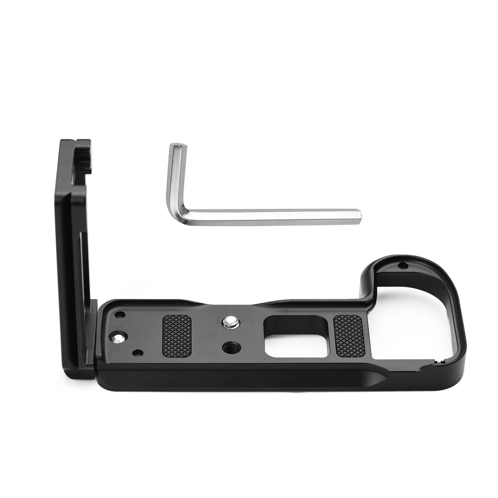 Hợp kim nhôm Kính thiên văn hình chữ L Tấm nhả nhanh Tấm QR Máy ảnh L Giá đỡ với Cờ lê lục giác gắn vít 1/4 inch