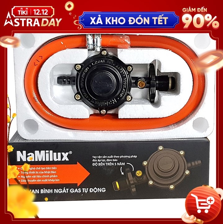 Bộ Van Bình Ngắt Gas Tự Động NaMilux NH-205S - Hàng chính hãng