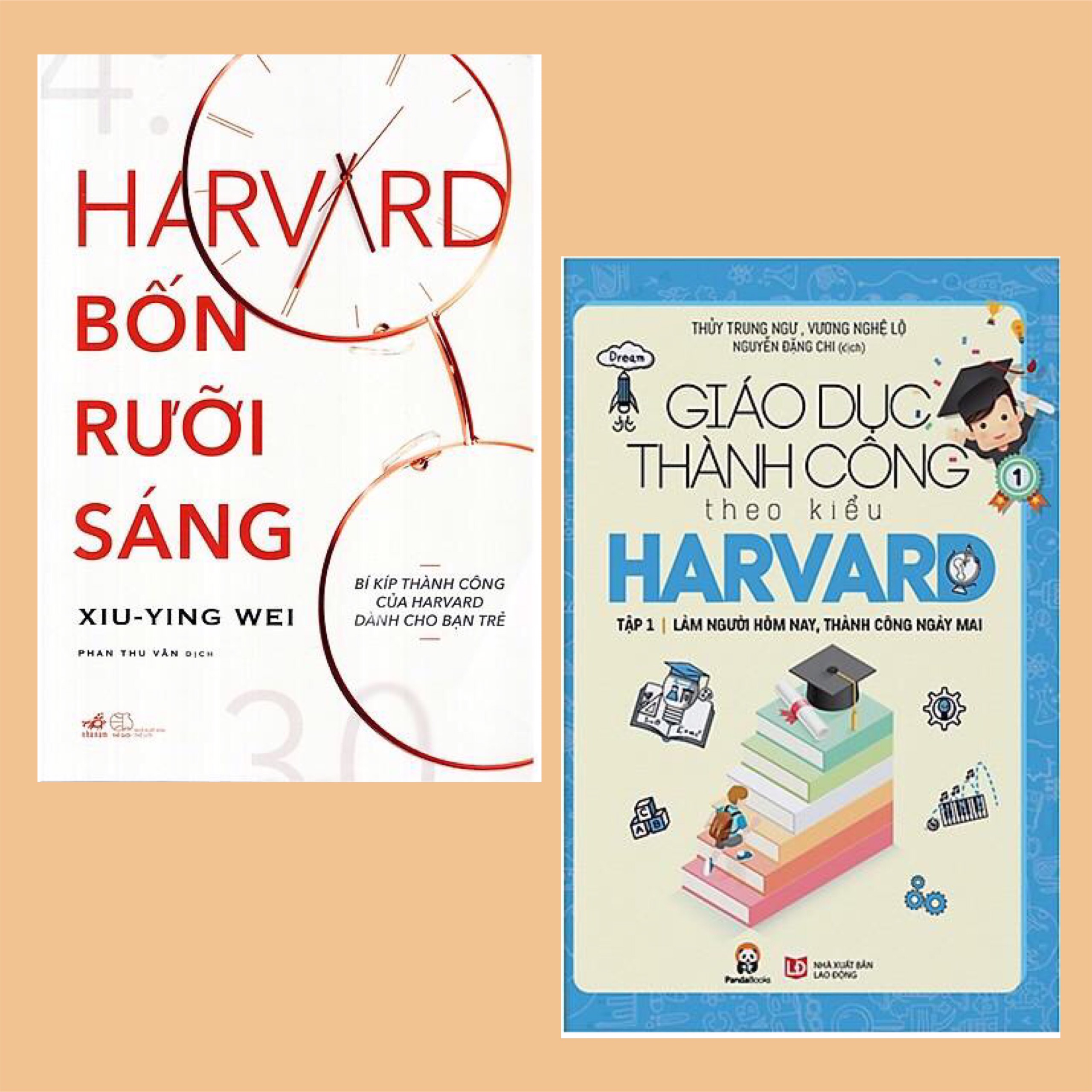 Combo Sách Kỹ Năng Phát Triển: Giáo Dục Thành Công Theo Kiểu Harvard Tập 1 + Harvard Bốn Rưỡi Sáng