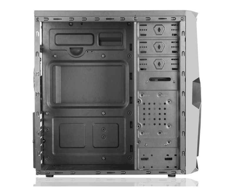 Vỏ case máy tính SAMA S5 - Thép không rỉ, khung sơn đen tĩnh điện - Bền bỉ - Hàng chính hãng