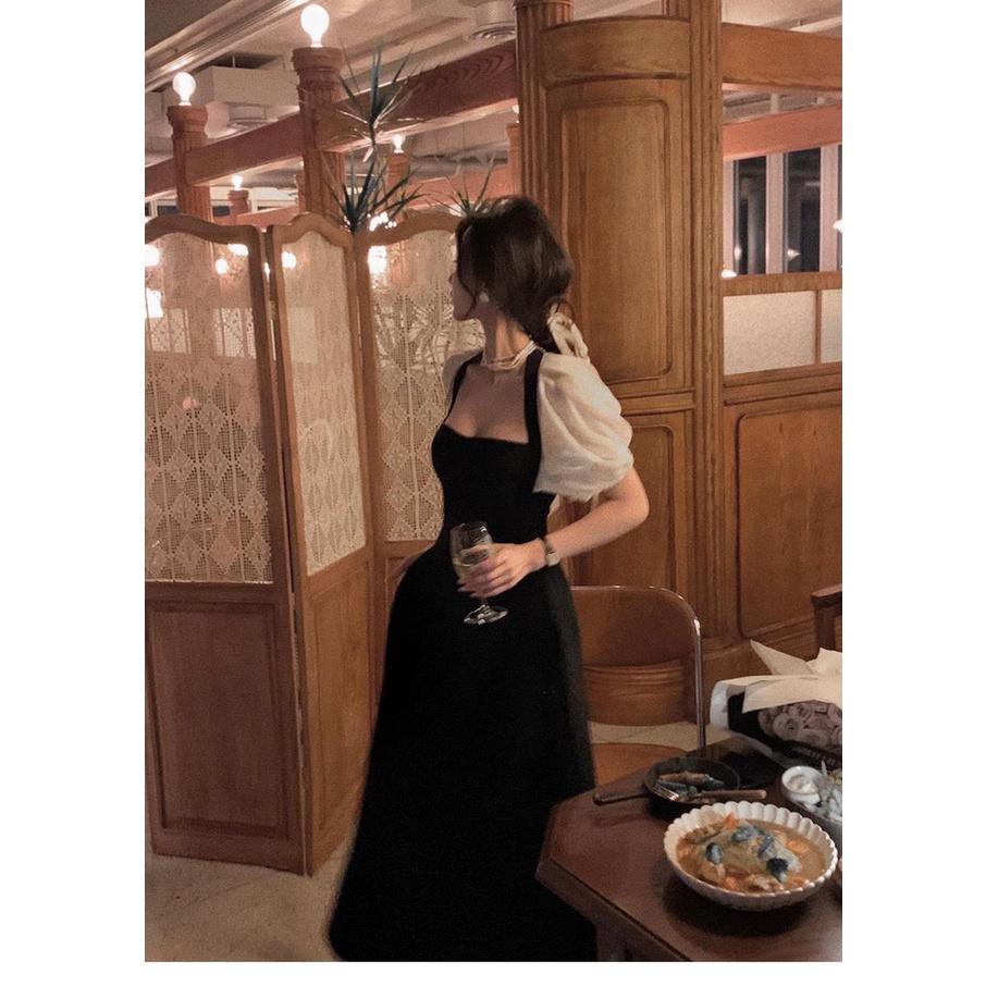 Đầm Xòe Phối Tay Sang Trọng - D0582