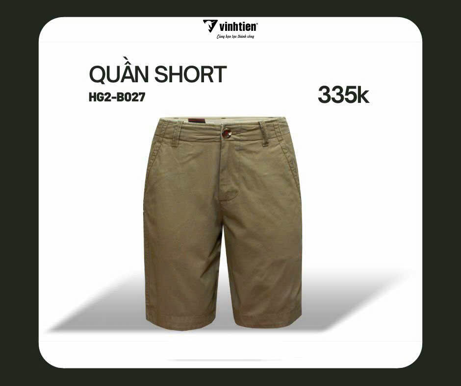 Quần Shorts Classic Vĩnh Tiến 335 - HG2-B027