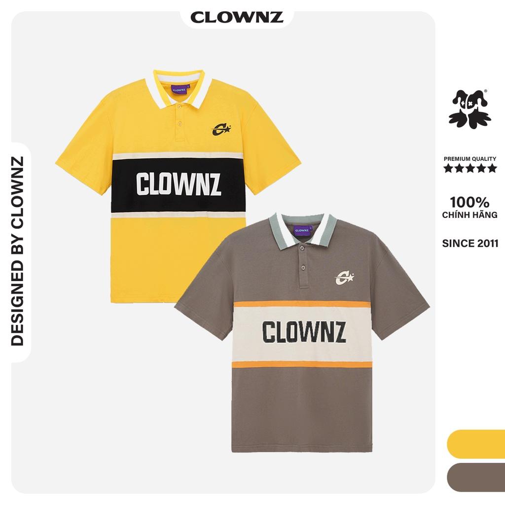 Áo thun polo nam nữ tay lỡ Polo Colors Block unisex form rộng, cổ bẻ