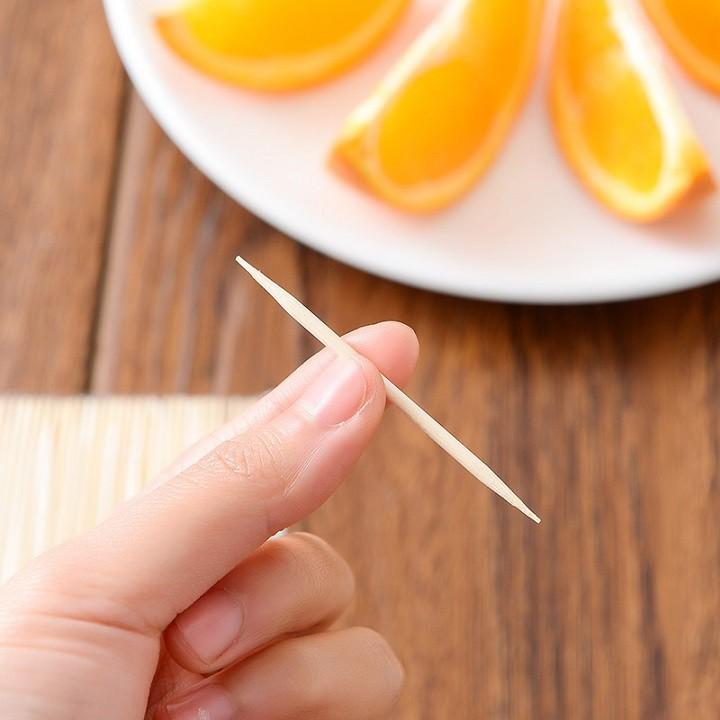 Lọ đựng tăm trong suốt tặng kèm tăm tre huytuan3010