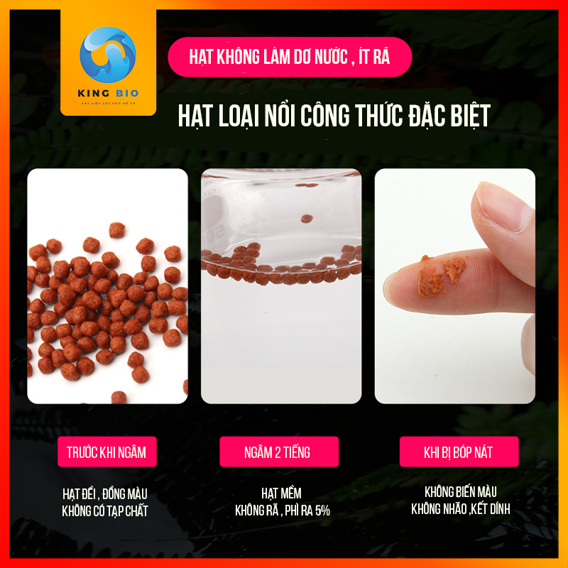 Cám cho cá La Hán - Thức ăn hỗ trợ lên màu, lên đầu và giàu Vitamin cho Cá La hán