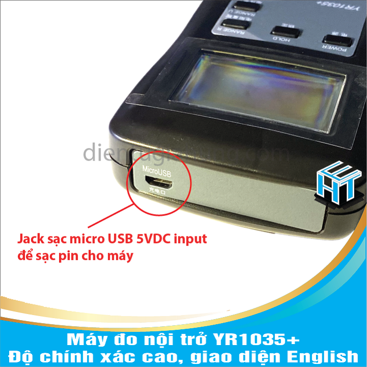 Máy đo nội trở YR1035+ YR1035 , đo pin, bình ắc qui 100V độ chính xác cao