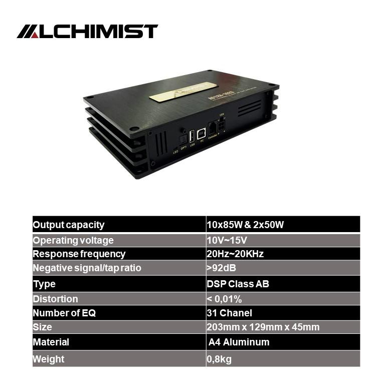 Bộ xử lý DSP 12 kênh tích hợp Amply Alchimist AD 12H 1020 định dạng APTX Bluetooth lossless cao cấp