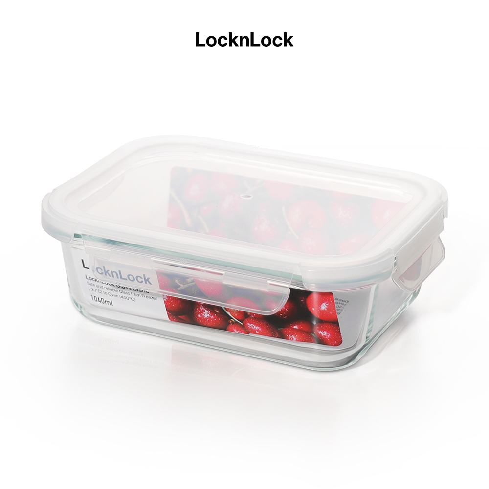 Hộp thủy tinh LocknLock BLANC bảo quản thực phẩm 1040ml LLG1103 - Hàng chính hãng, chịu nhiệt cao - JoyMall