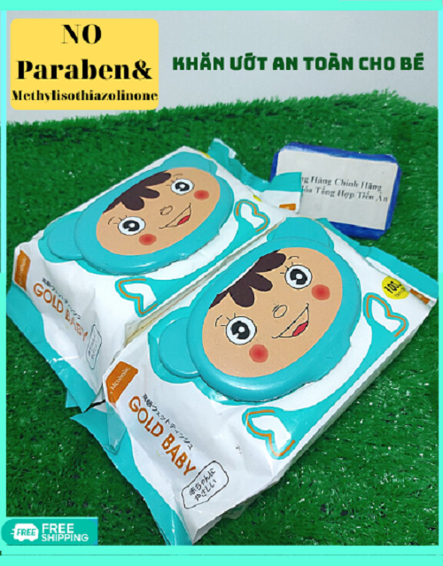 Combo 2 Bịch Khăn Giấy Ướt GOLD BABY 2 X 100 Tờ