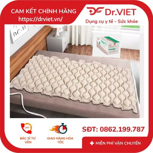 Nệm hơi chống loét cao cấp Tajermy ngăn chặn và trị chứng lở loét do nằm lâu của các bệnh nhân bị liệt, phỏng, gãy xương hoặc sau phẫu thuật.