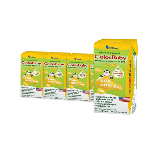 SBPS Colosbaby Gold 110ml giúp bé tăng cân, miễn dịch khỏe ( lốc 4 hộp ) - VitaDairy