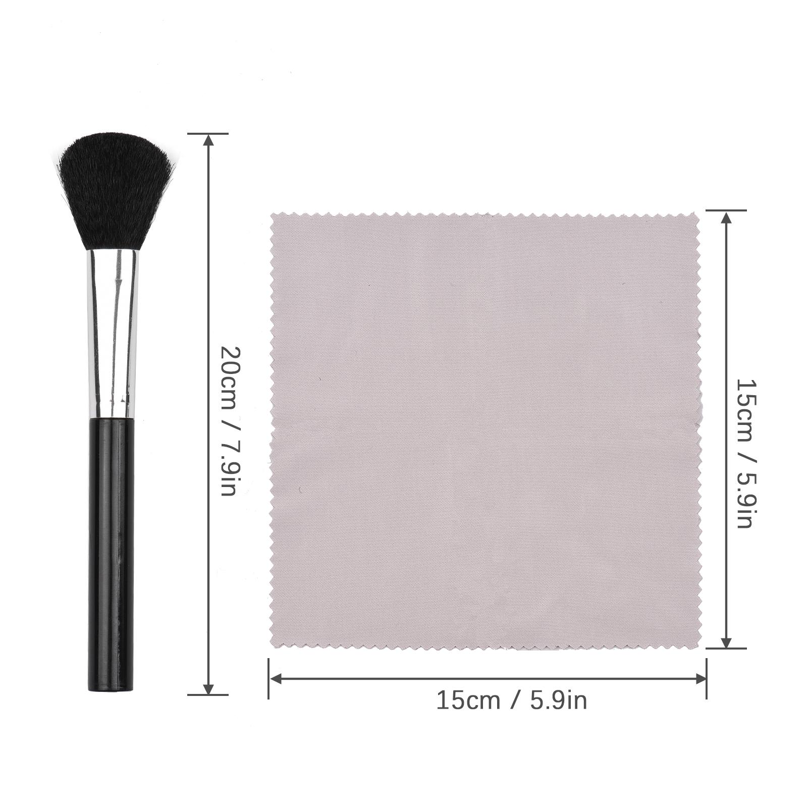 3-in-1 Camera Cleaning Kit with 1 Pair Anti-static Gloves + 1 Lens Brush + 1 Cleaning Cloth for DSLR Digital Camera