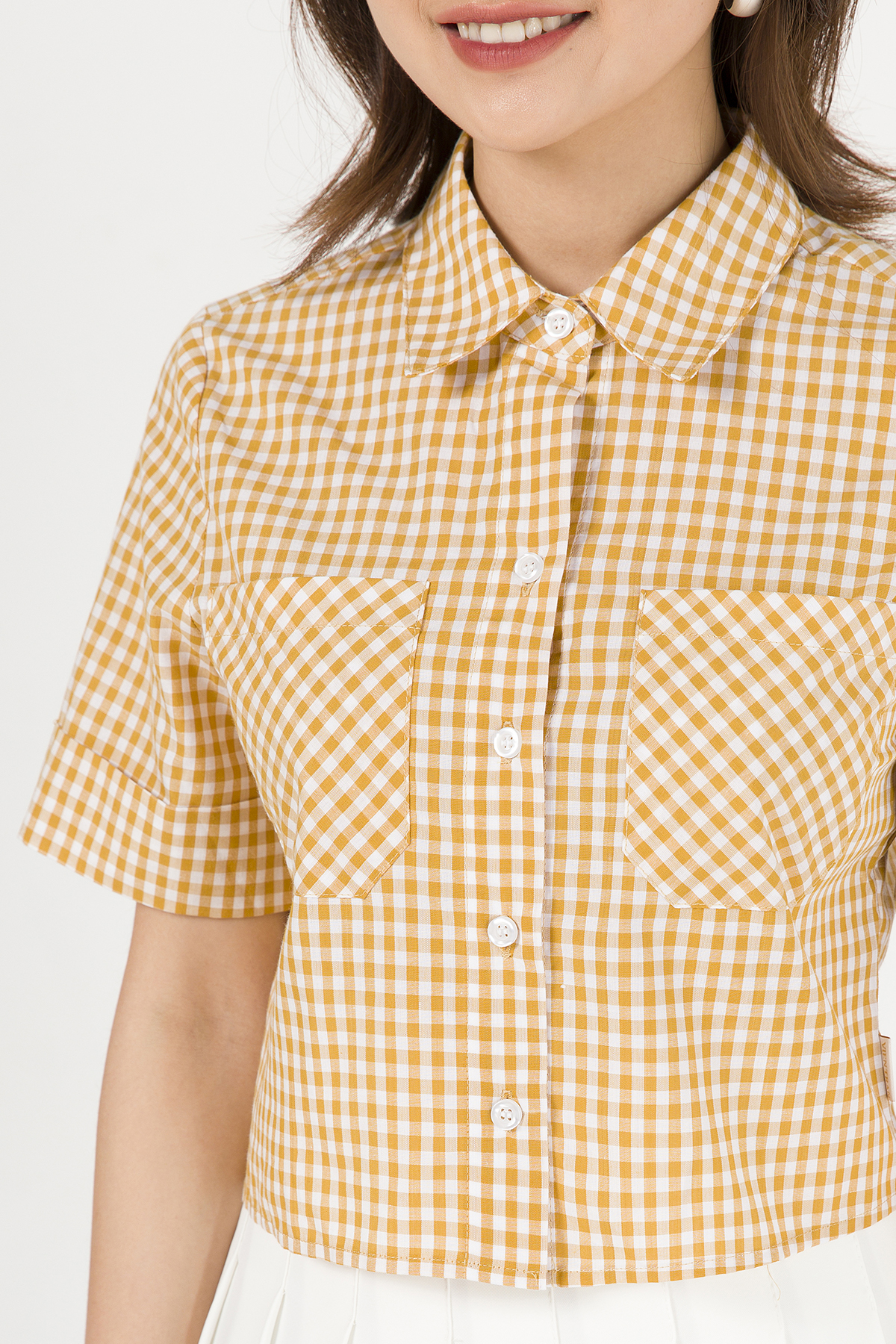 Áo croptop túi ốp VIEN TRAN V61H20H009-C1527