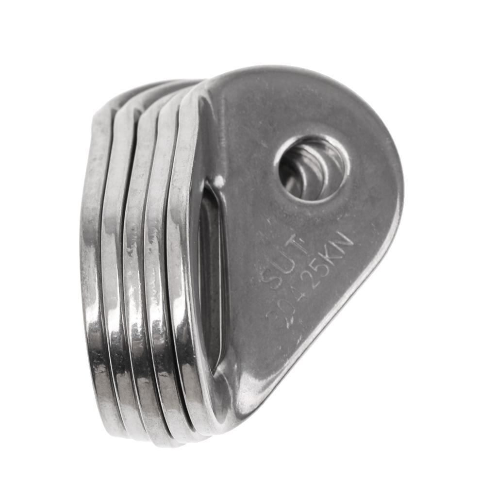 5 Pieces Rock Climbing Bolt Hanger Stainless Steel 25KN/5600Lb