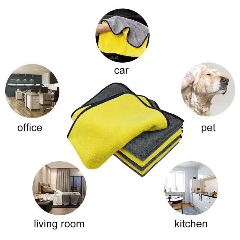 Set 10 khăn lau đa năng siêu thấm nước, khăn lau bếp 2 lớp dày dặn siêu thấm hút