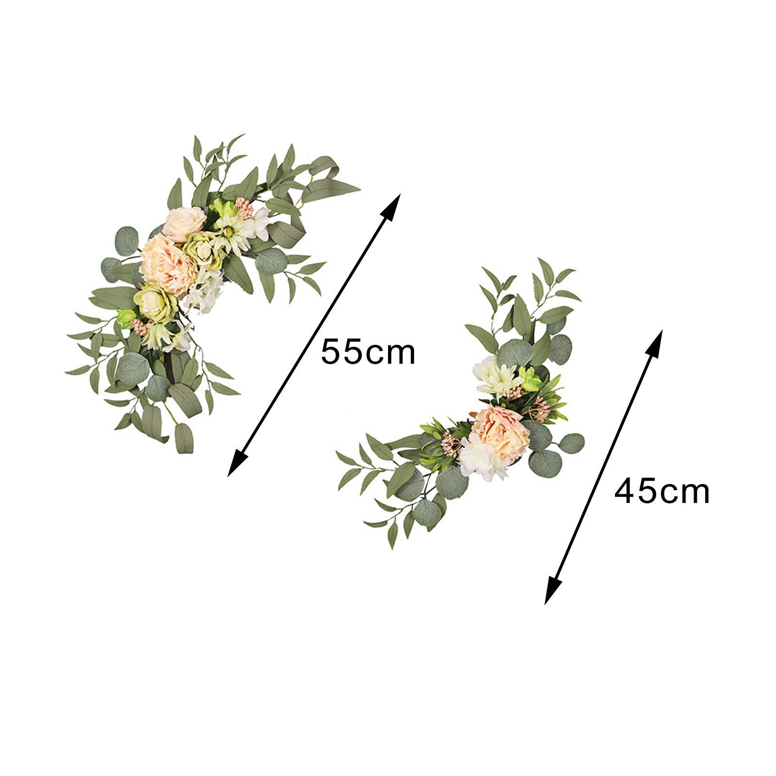 2Pcs Wedding Arch Decorations Flowers Backdrop for Wedding Ceremony