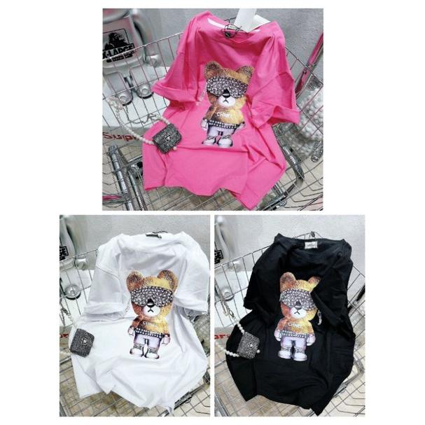 Áo phông rộng giấu quần, cotton dày dặn, túi zip
