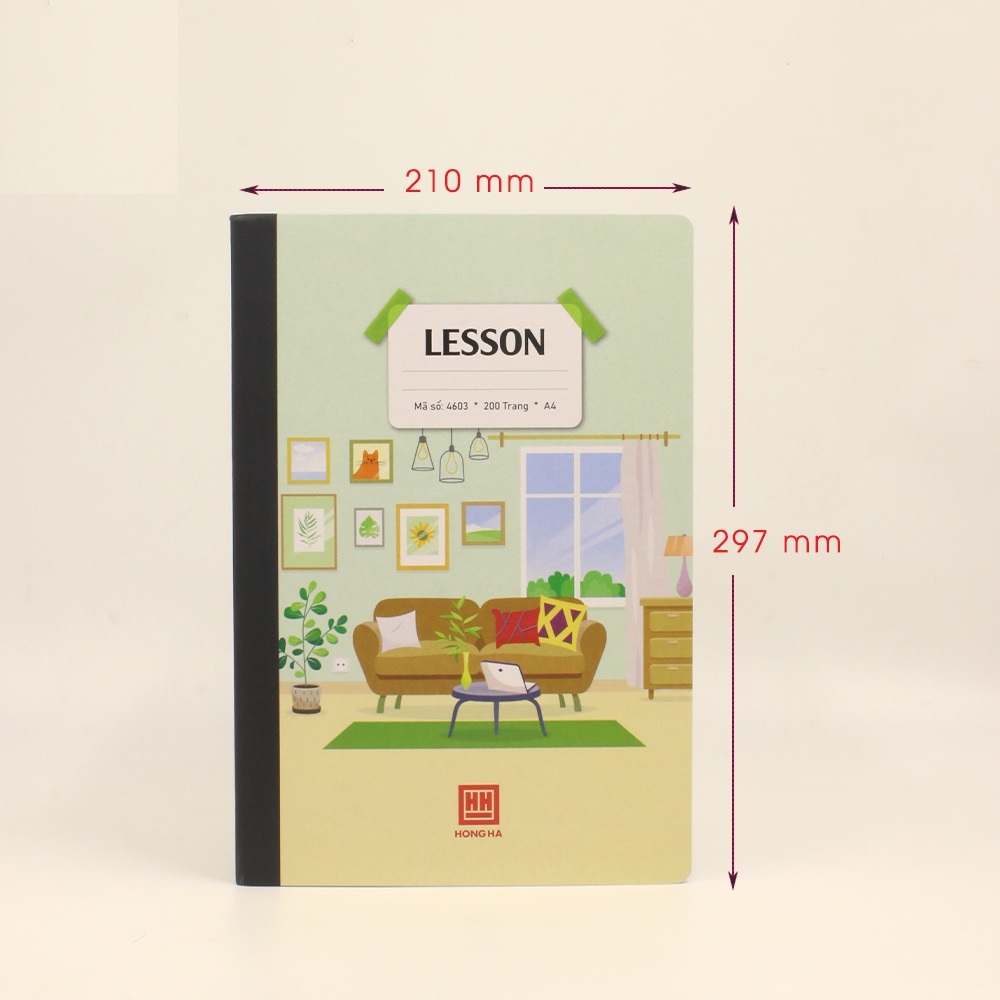 Sổ Bìa Bồi Lesson A4 HH 200 Trang – 4603 Phù Hợp Cho Học Sinh, Sinh Viên, Văn Phòng Ghi Chép Thông Tin Cần Thiết Tông Màu Pastel Nhẹ Nhàng, Bắt Mắt.