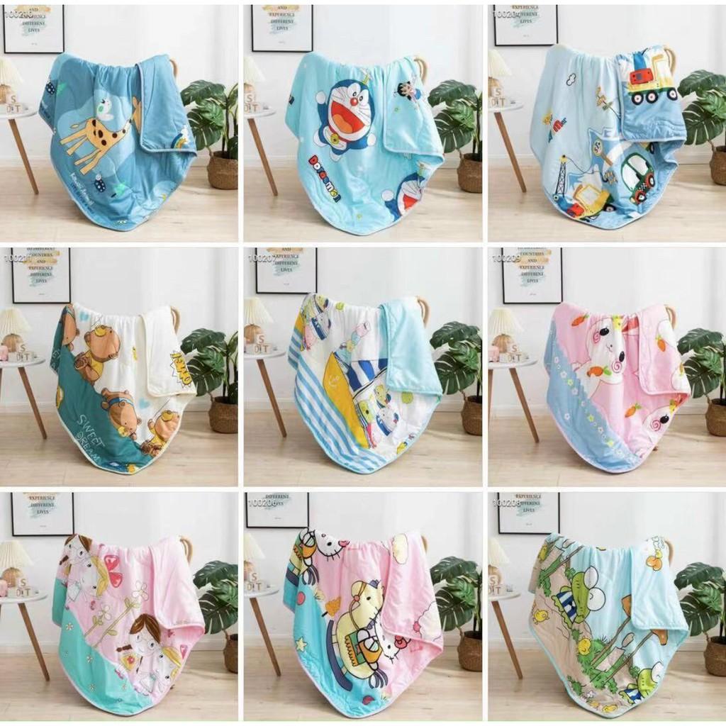 Chăn cho bé mùa hè thu, chăn Cotton trẻ em mỏng mát đắp hè thu