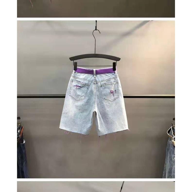 Quần Short Jean Nữ Màu Sắc Thời Trang